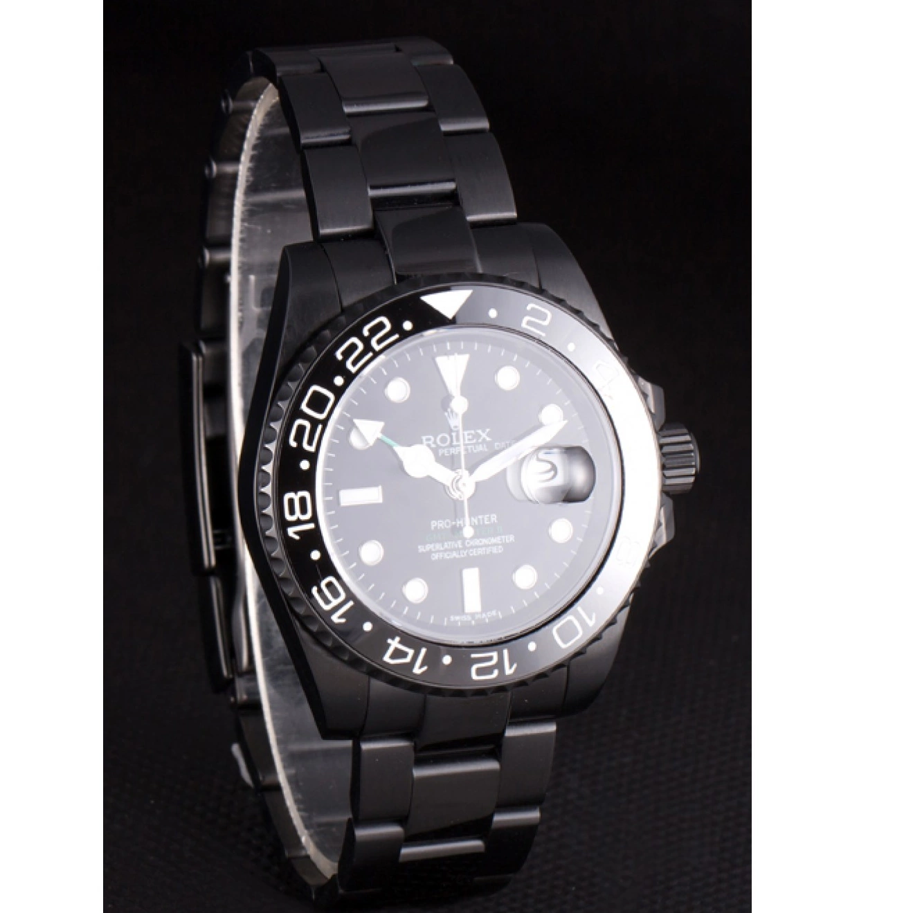 Best AAA Replica Sites PVD Pro-Hunter Master II Edition GMT Full Rolex 0807
